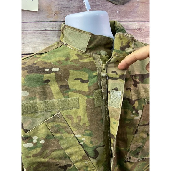 Men's PROPPER Military Coat Jacket, Green Pockets Size M/R Long Sleeve, NWOT - Picture 8 of 11